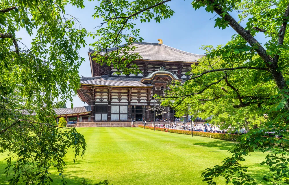 The Great Buddha Hall at Todaiji temple in Nara Park